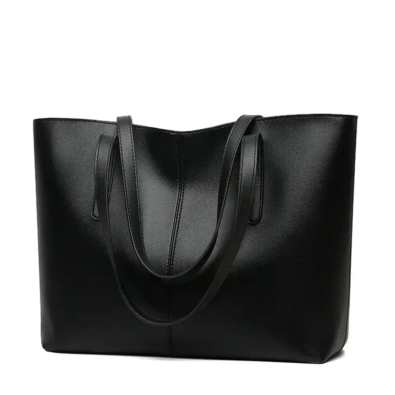 Green Leather Tote Bag for Women 2021 - Image 9