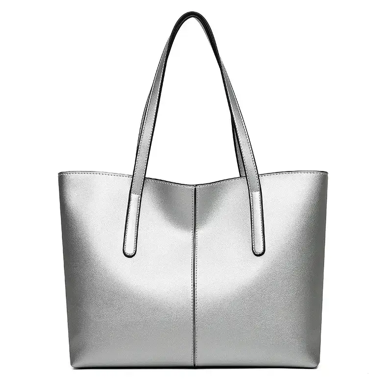 Green Leather Tote Bag for Women 2021 - Image 4