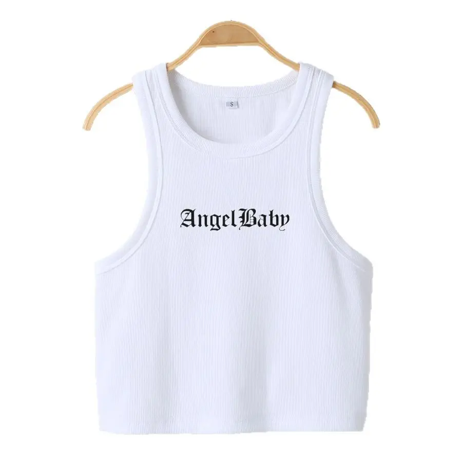 Angel Baby Printed White Crop Top with Fleece Cardigan - Image 7