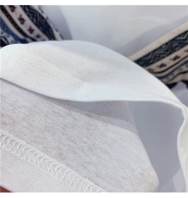 Women Grey T-shirt with Striped Shawl Set — feature 9