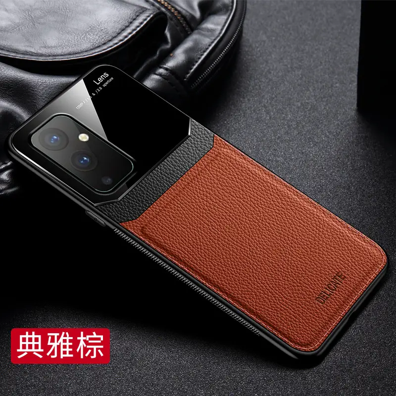 One Plus 9 Phone Case Full Leather Pattern Men Business Protective - Image 4