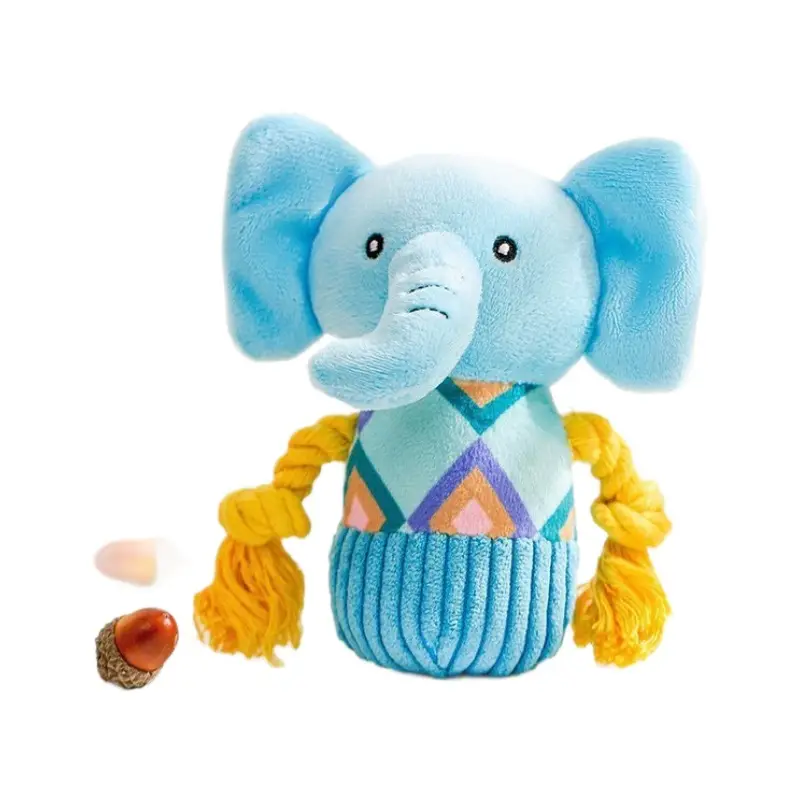 Pet Sound-Resistant, Bite-Resistant and Molar-Resistant Funny Toy for Cats to Relieve Boredom and Accompany Puppies and Kittens Teddy Plush Dog Toy