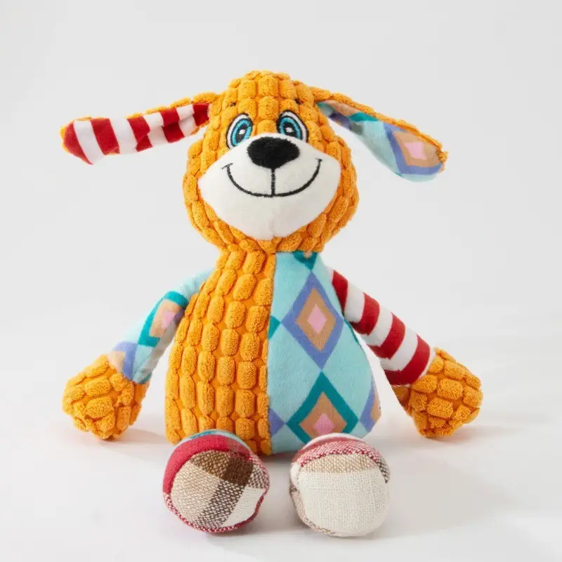 Pet Sound-Resistant, Bite-Resistant and Molar-Resistant Funny Toy for Cats to Relieve Boredom and Accompany Puppies and Kittens Teddy Plush Dog Toy