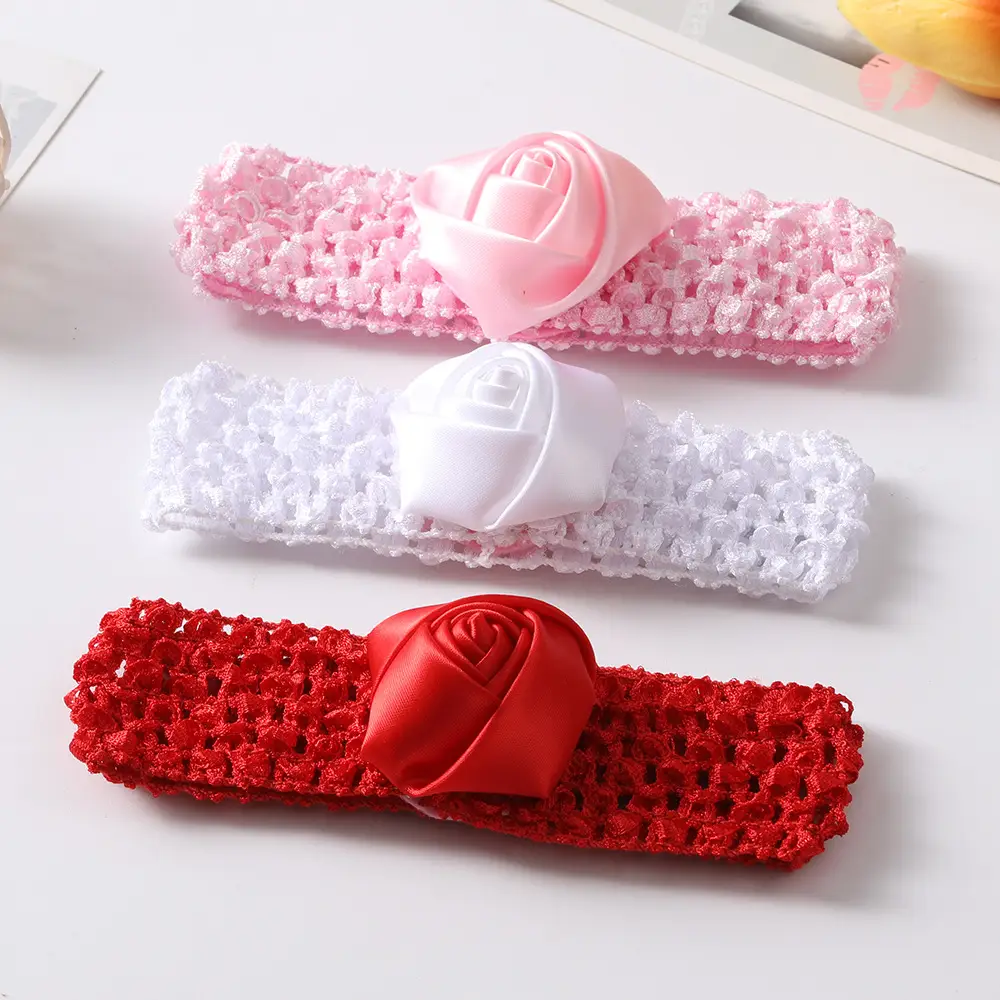 Pink Rose Baby Headband & Shoes Set 0-6 Months