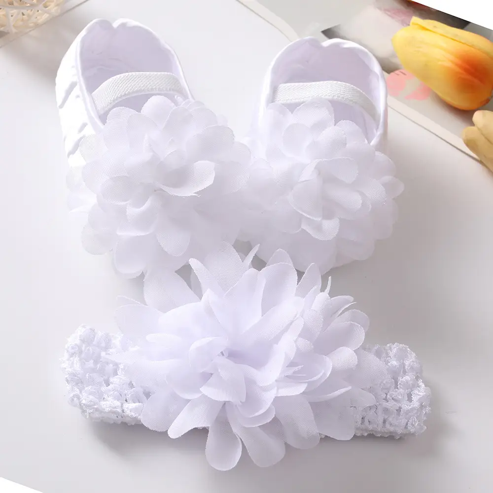 Red Floral Anti-Slip Baby Shoes for Newborns