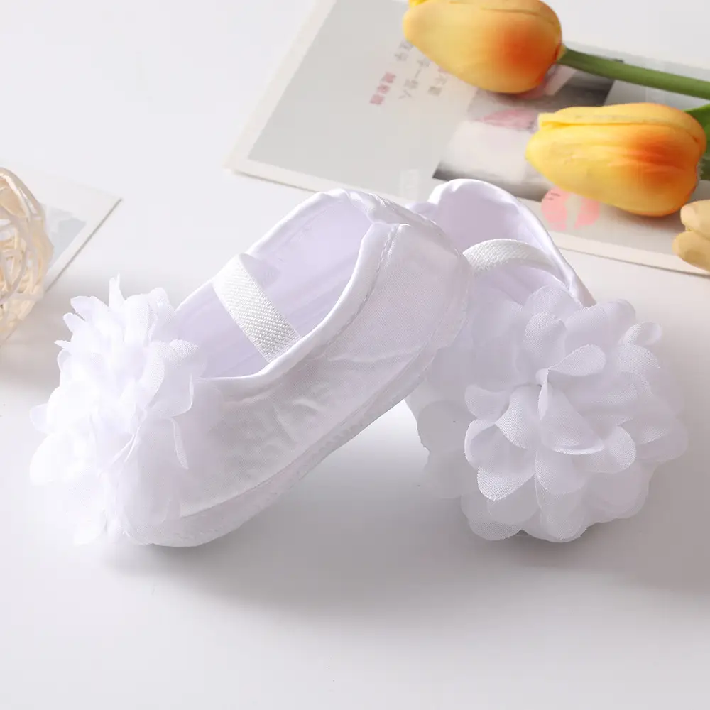 Red Floral Anti-Slip Baby Shoes for Newborns