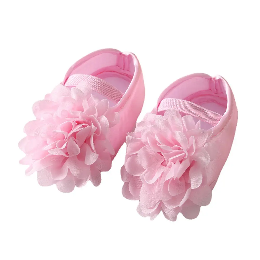 Red Floral Anti-Slip Baby Shoes for Newborns