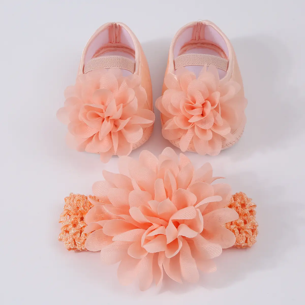 Red Floral Anti-Slip Baby Shoes for Newborns