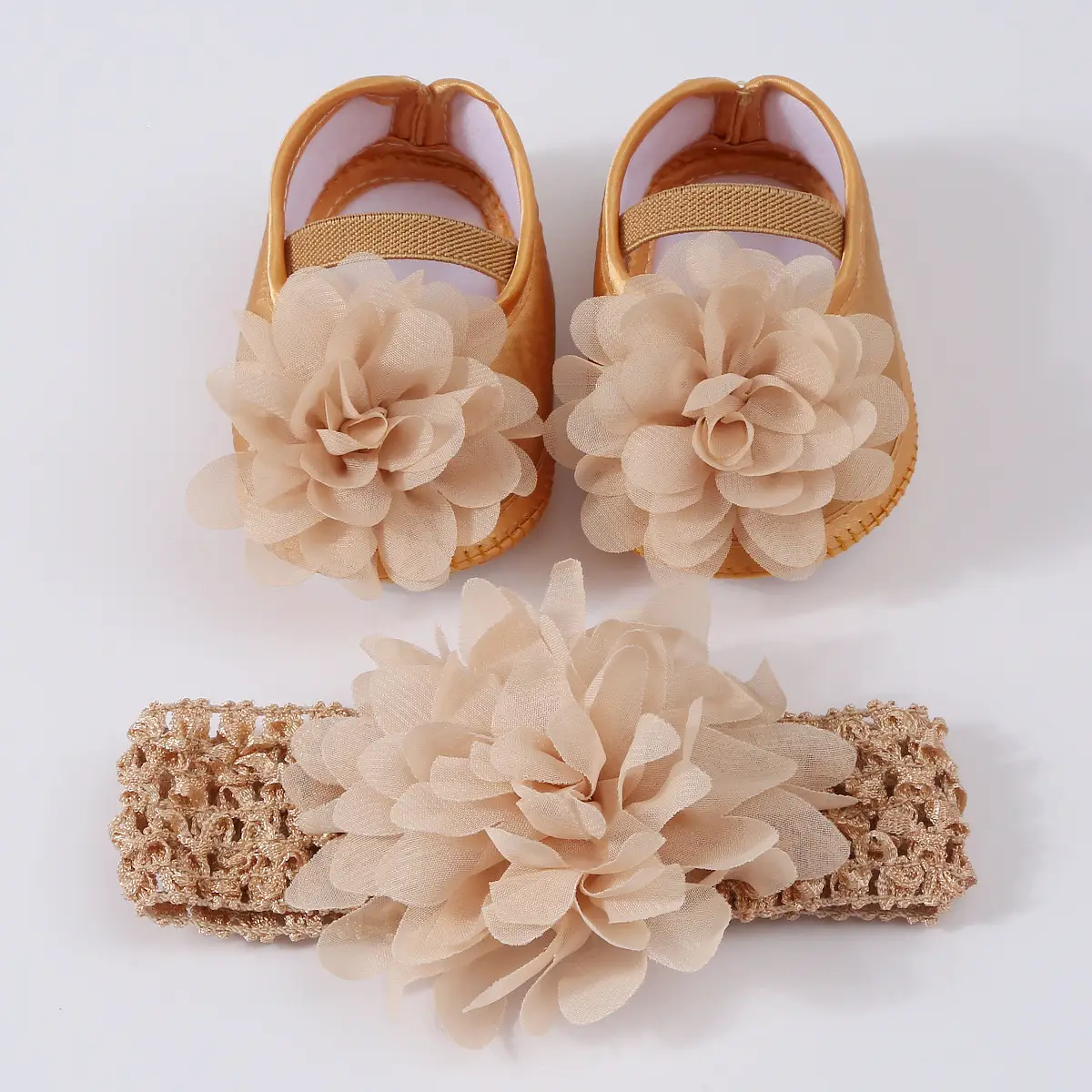 Red Floral Anti-Slip Baby Shoes for Newborns