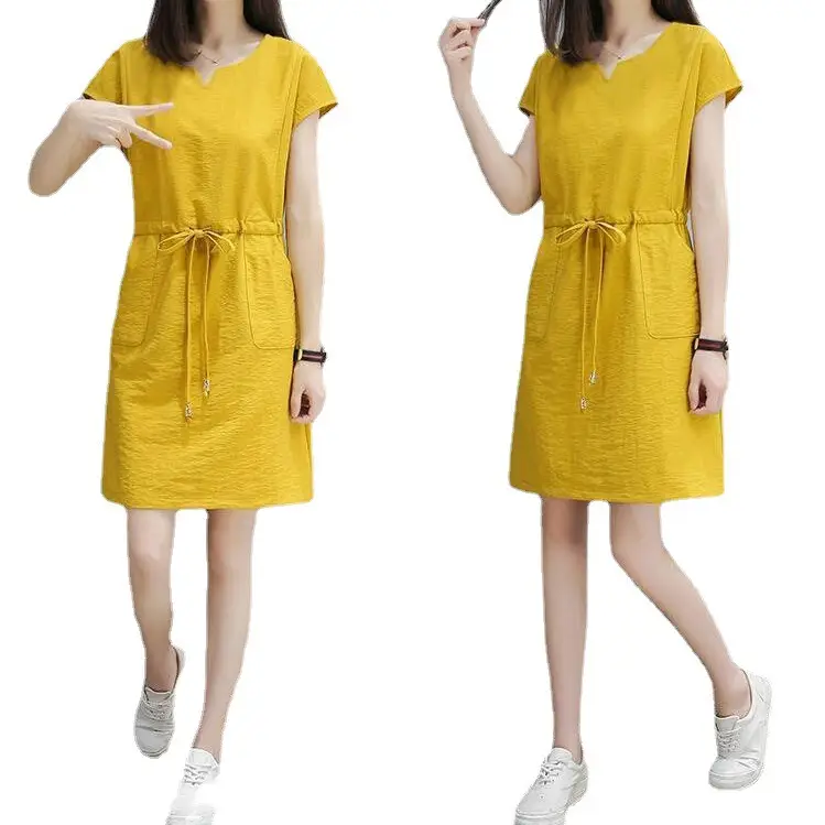 Blue Korean Style Sheath Skirt Large Size - Image 6