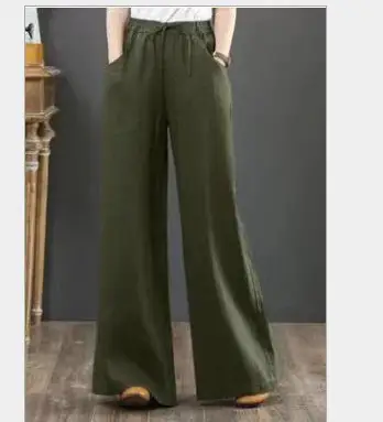2024 Linen Wide Leg Pants Large Women - Image 8