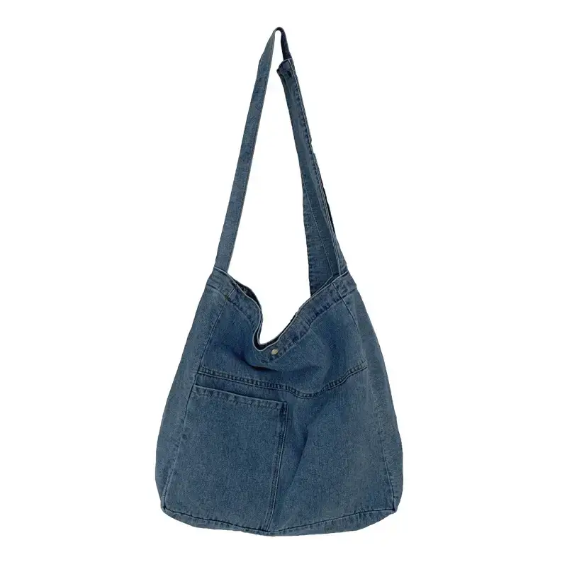 Women Denim Shoulder Bags Large Capacity School Crossbody