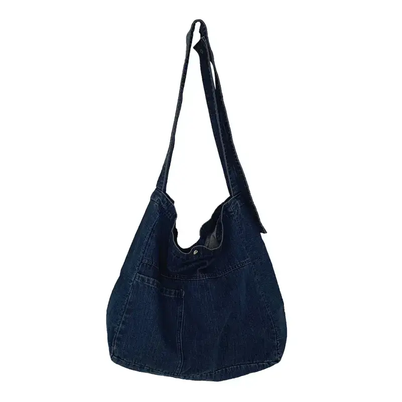 Women Denim Shoulder Bags Large Capacity School Crossbody