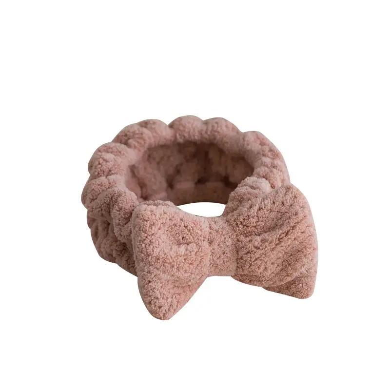 Korean Style Velvet Face Wash Headband Set - Image 8