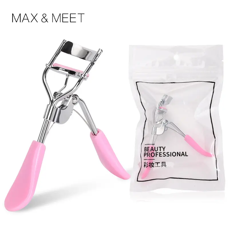 38826 powder handle chrome A4 eyelash curler makeup bag