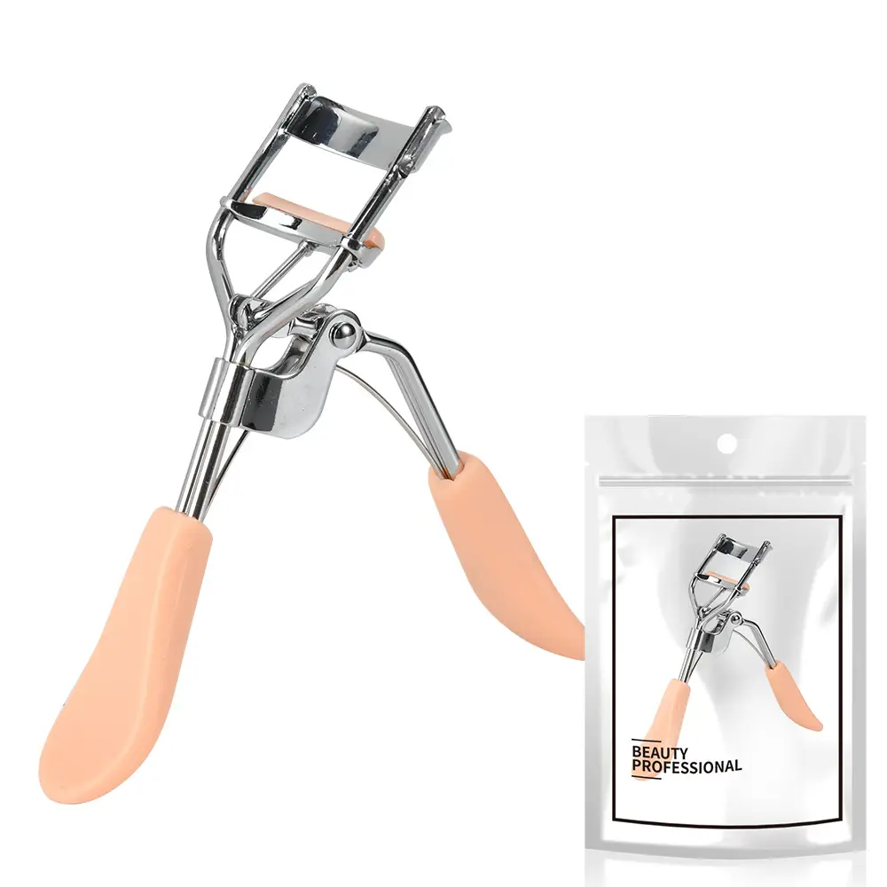 38826 orange handle chrome A4 eyelash curler makeup bag