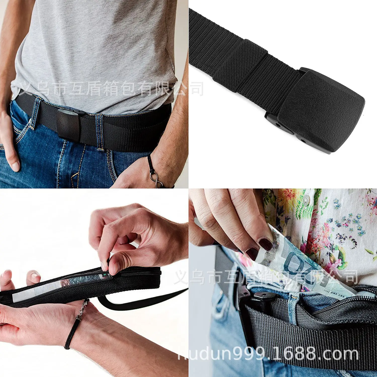 Hidden Belt Anti-Theft Wallet for Men Women - Image 8