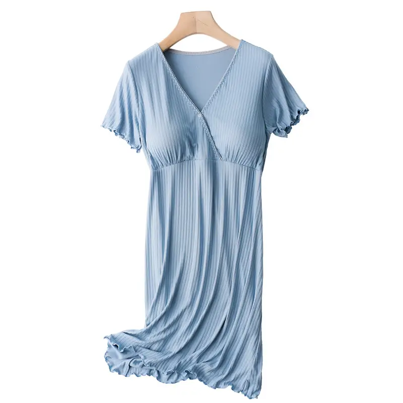 Purple Modal Nightdress for Pregnant Women - Image 44