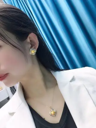 珍珠镶嵌套装三件套