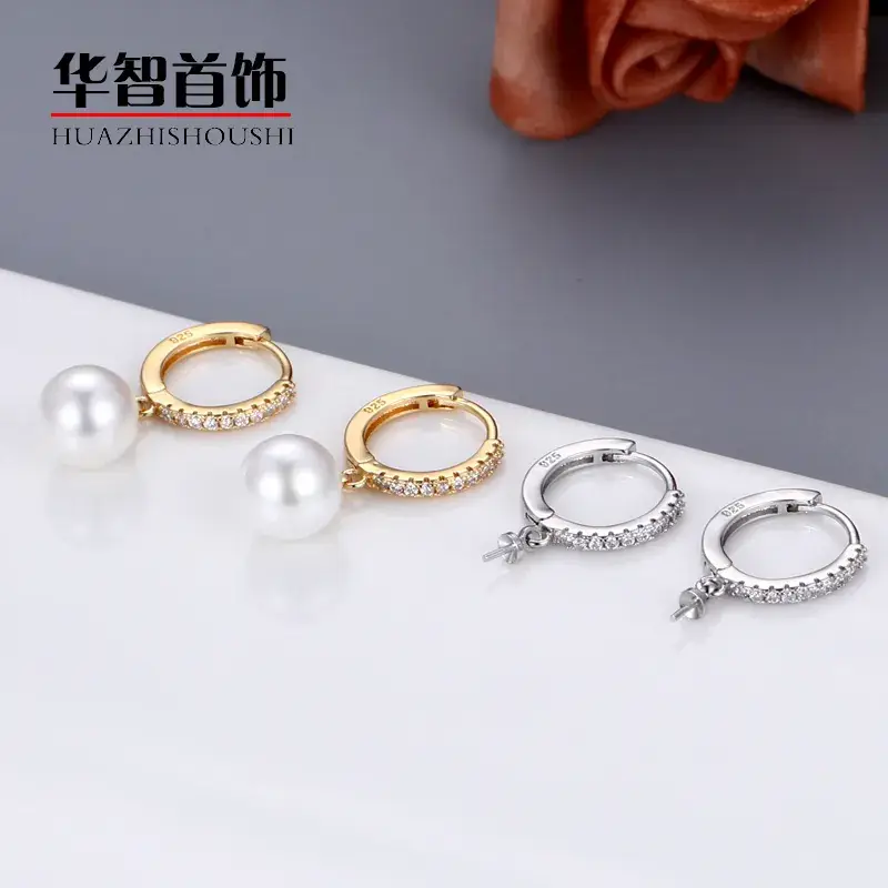 Cross-Country Pearl Earrings with Diamond Studs - Image 6