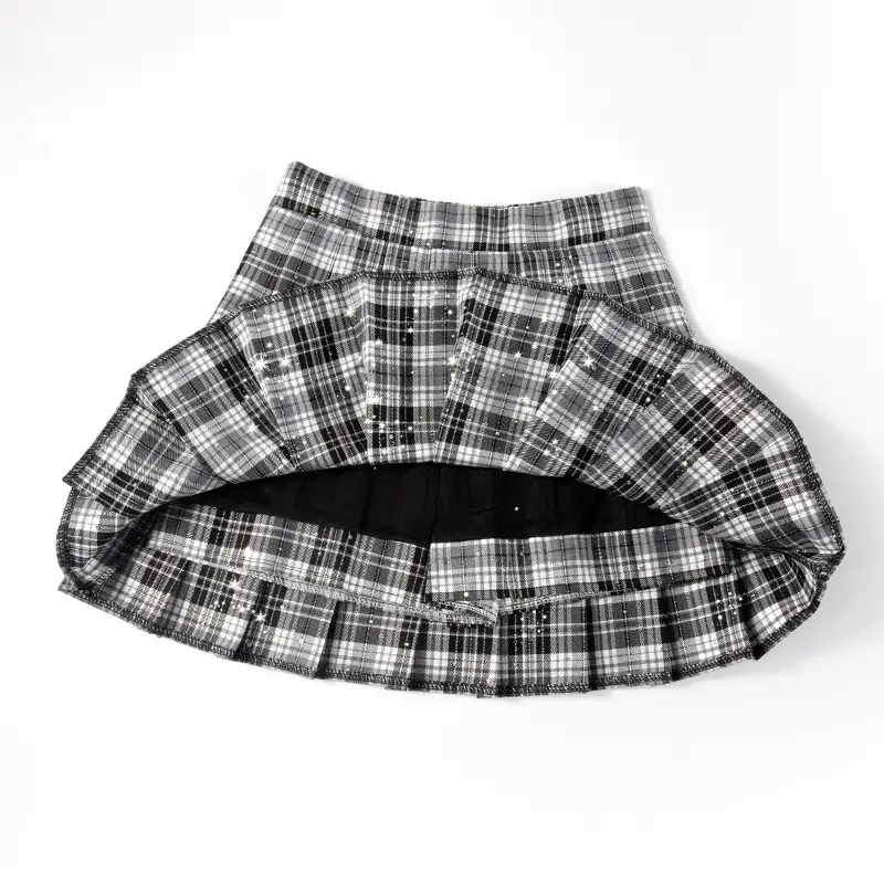 2024 New Pleated Plaid Skirt High Waist Women - Image 9