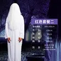 White Red Horror Sadako Ghost Costume Party Wig