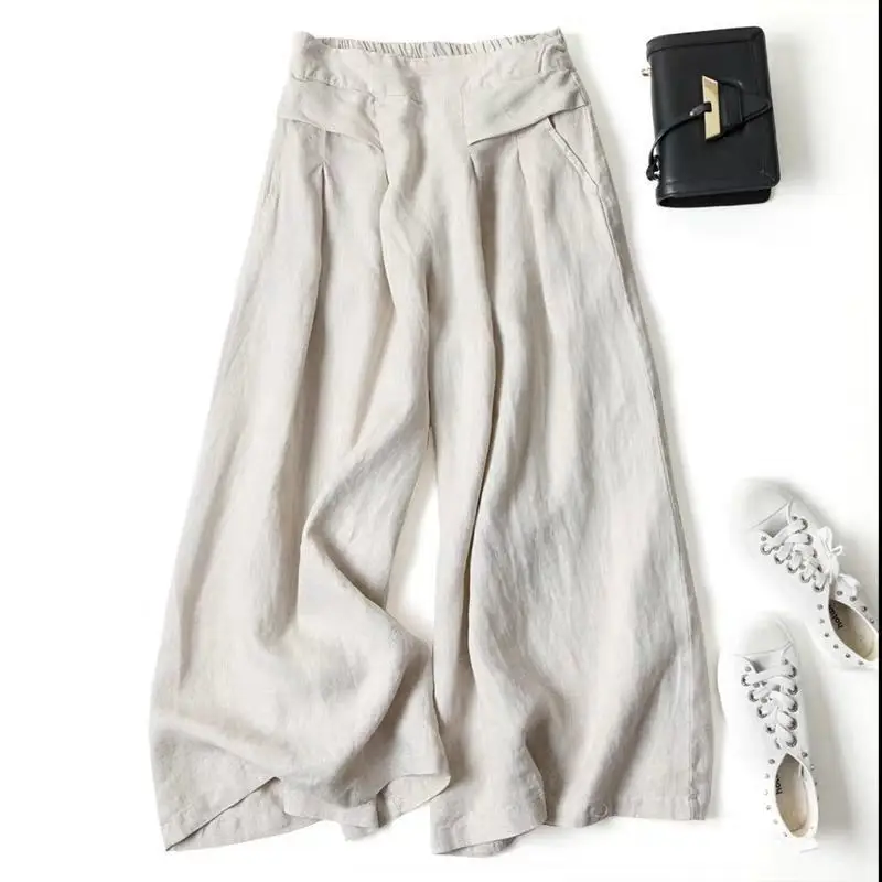 Black Loose Ankle-Length Women's Pants 2025 - Image 3