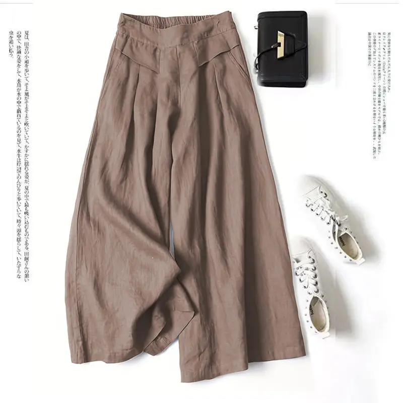 Black Loose Ankle-Length Women's Pants 2025 - Image 5
