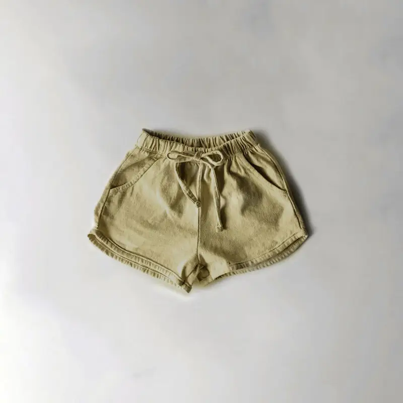 Girls Cotton 3-Piece Summer Set Brown