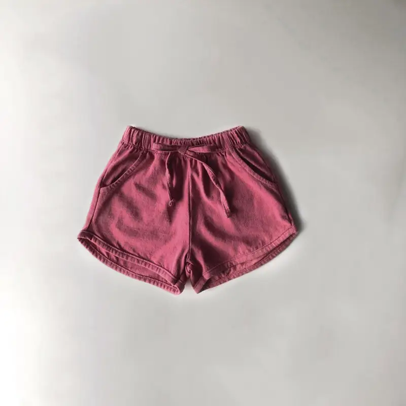 Girls Cotton 3-Piece Summer Set Brown