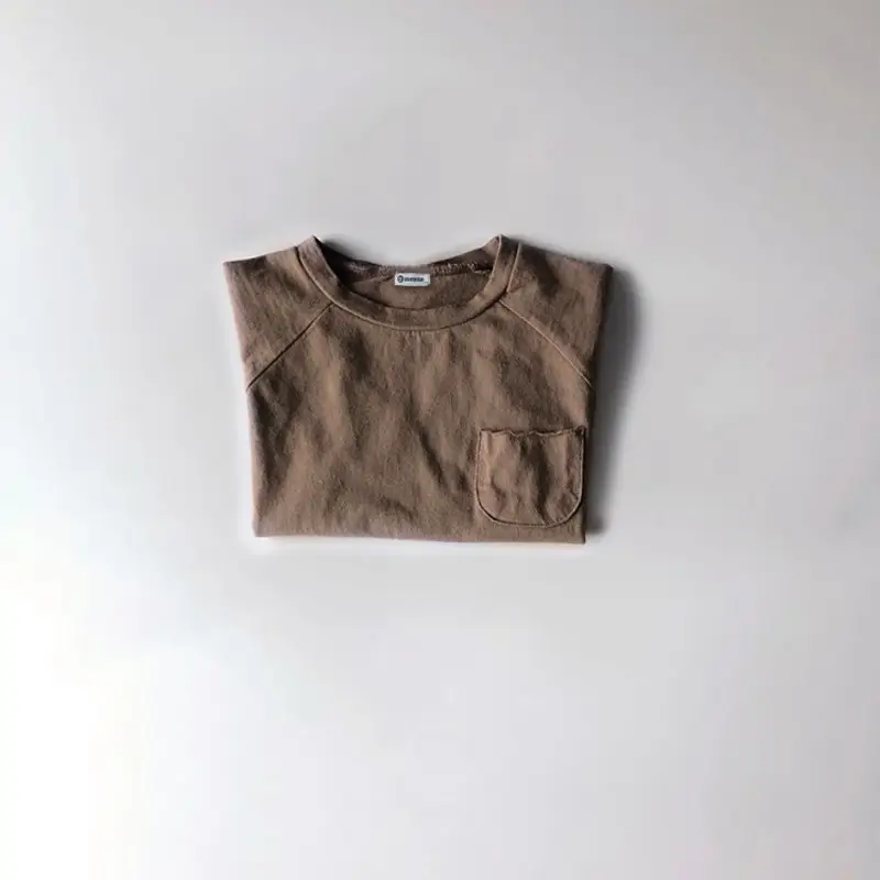 Girls Cotton 3-Piece Summer Set Brown