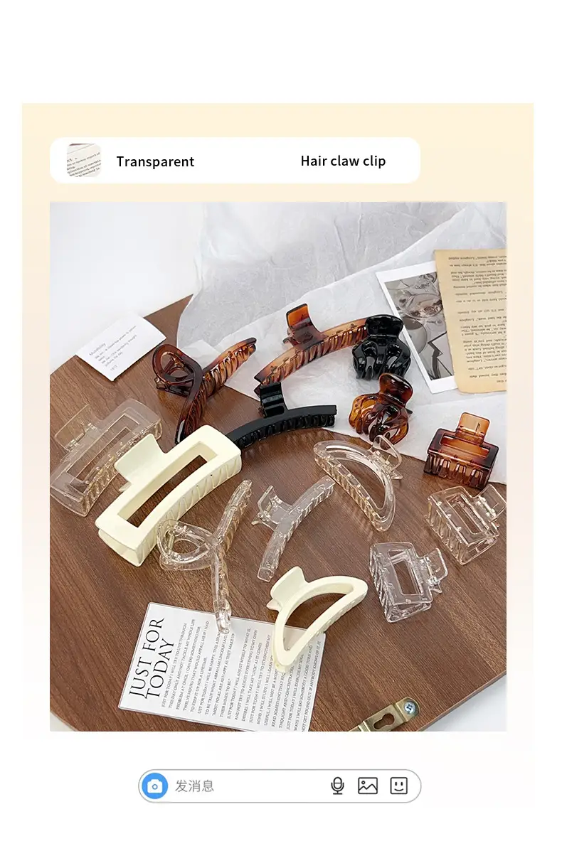 Transparent Korean Arc Hair Clip for Women — feature 2