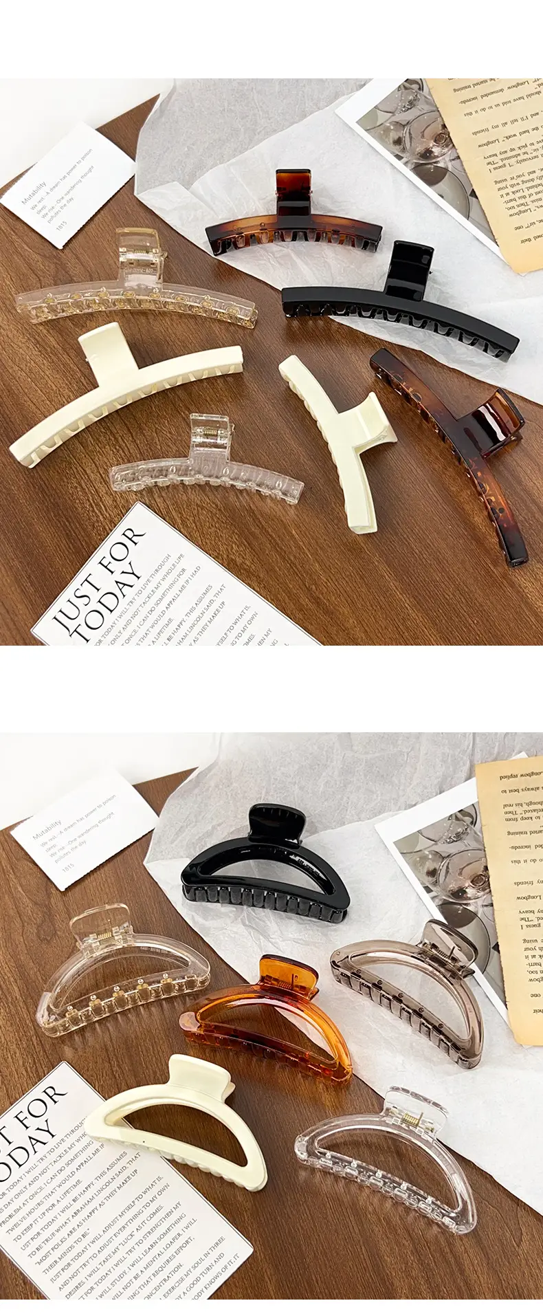 Transparent Korean Arc Hair Clip for Women — feature 4