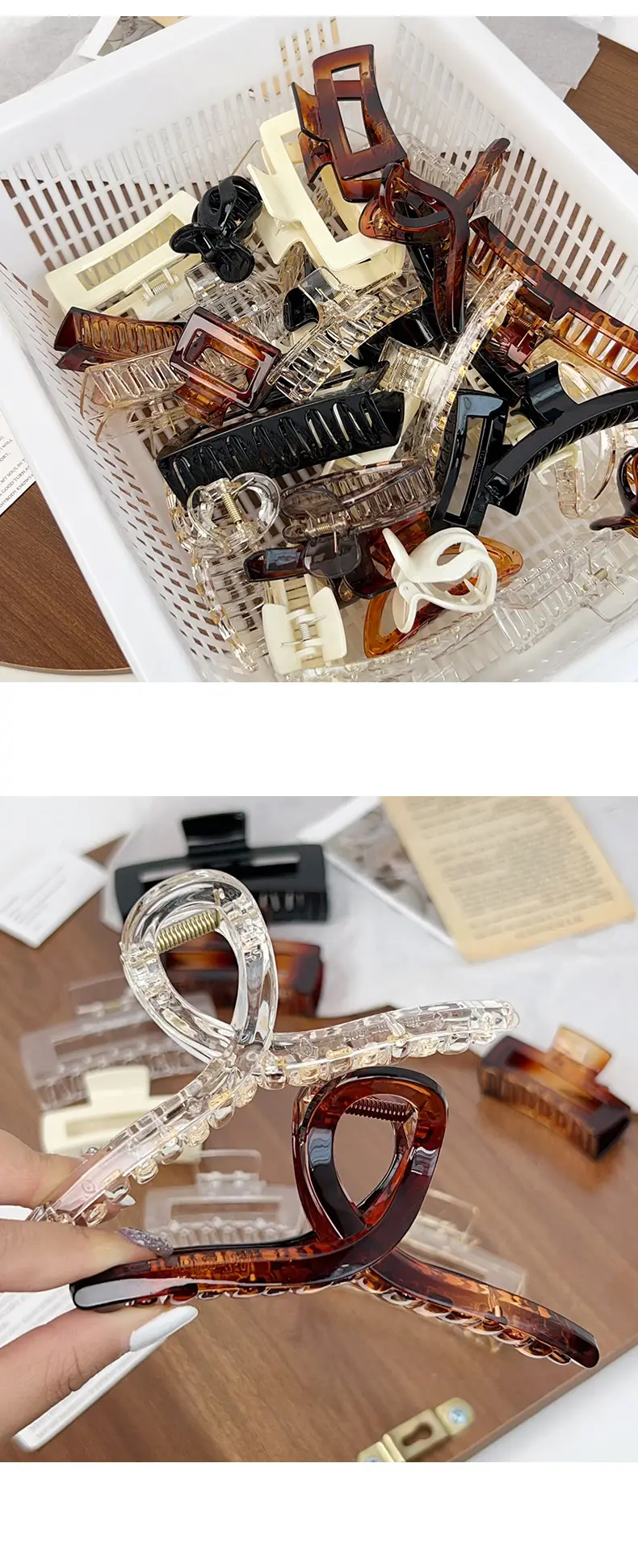 Transparent Korean Arc Hair Clip for Women — feature 7