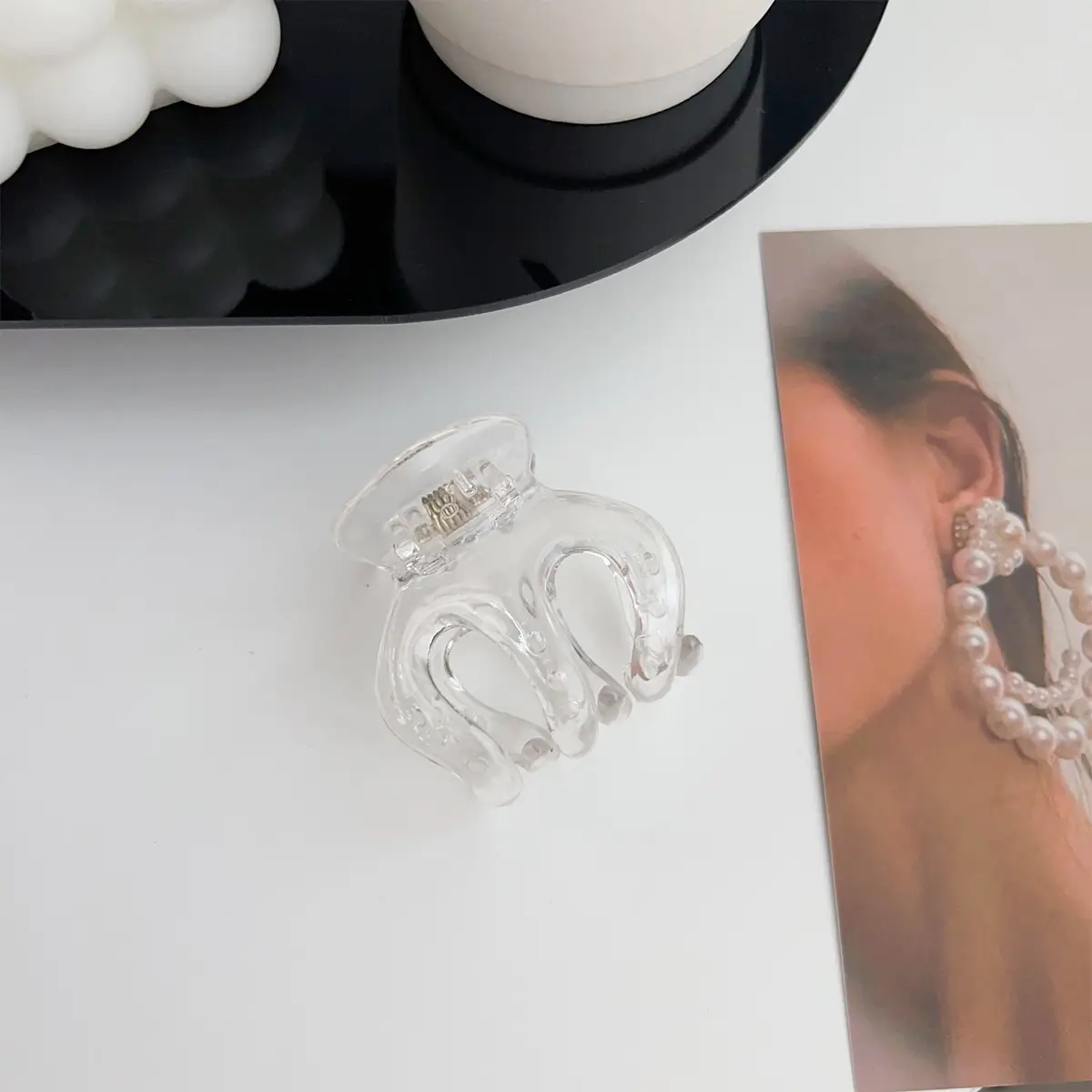 Transparent Korean Arc Hair Clip for Women - Image 28