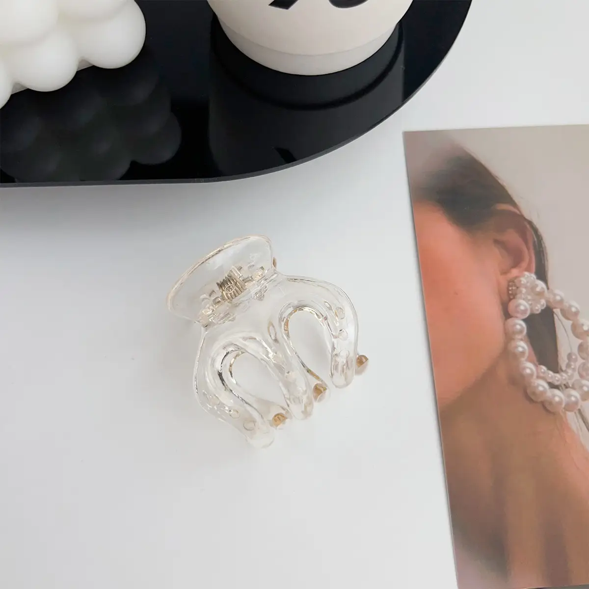 Transparent Korean Arc Hair Clip for Women - Image 30