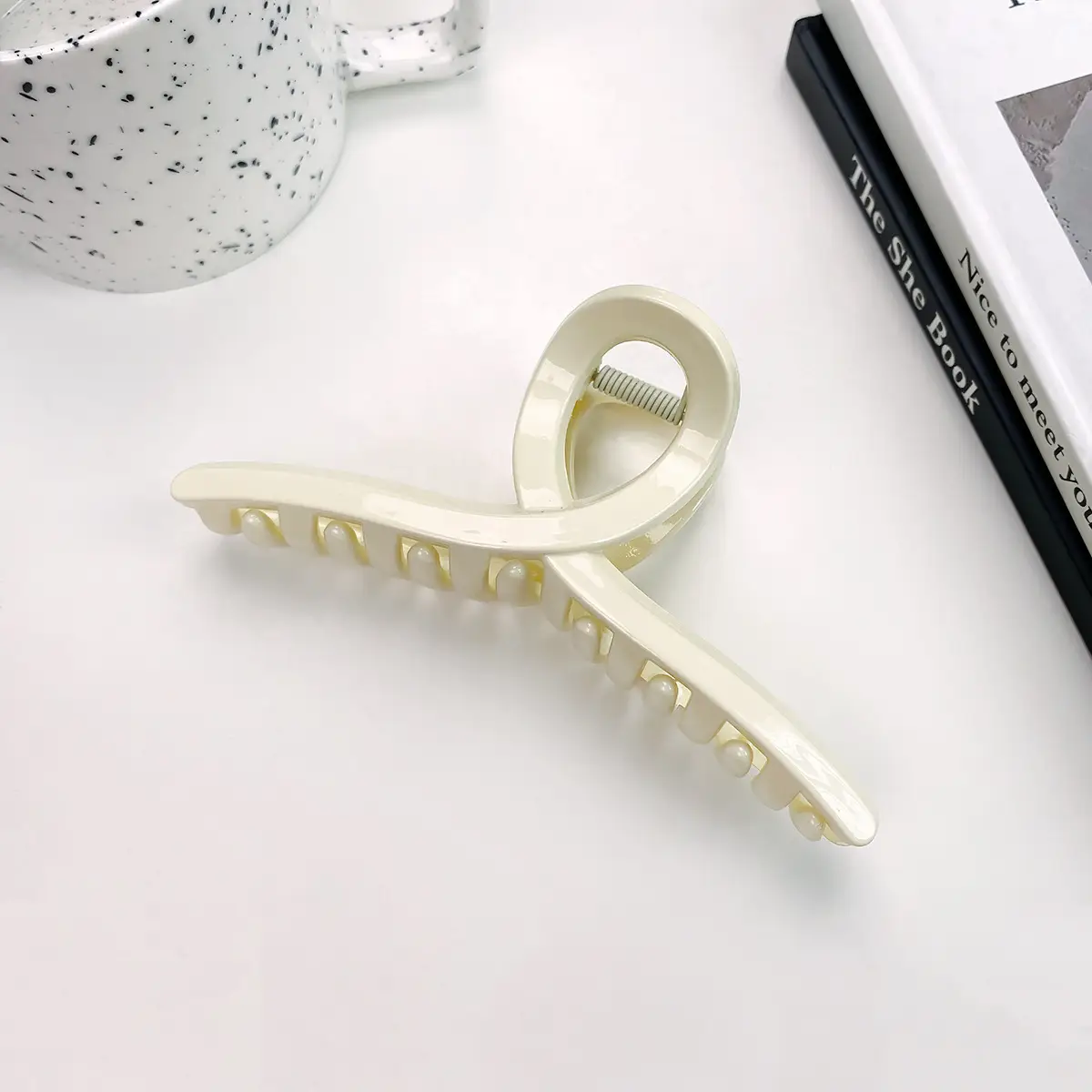 Transparent Korean Arc Hair Clip for Women - Image 32