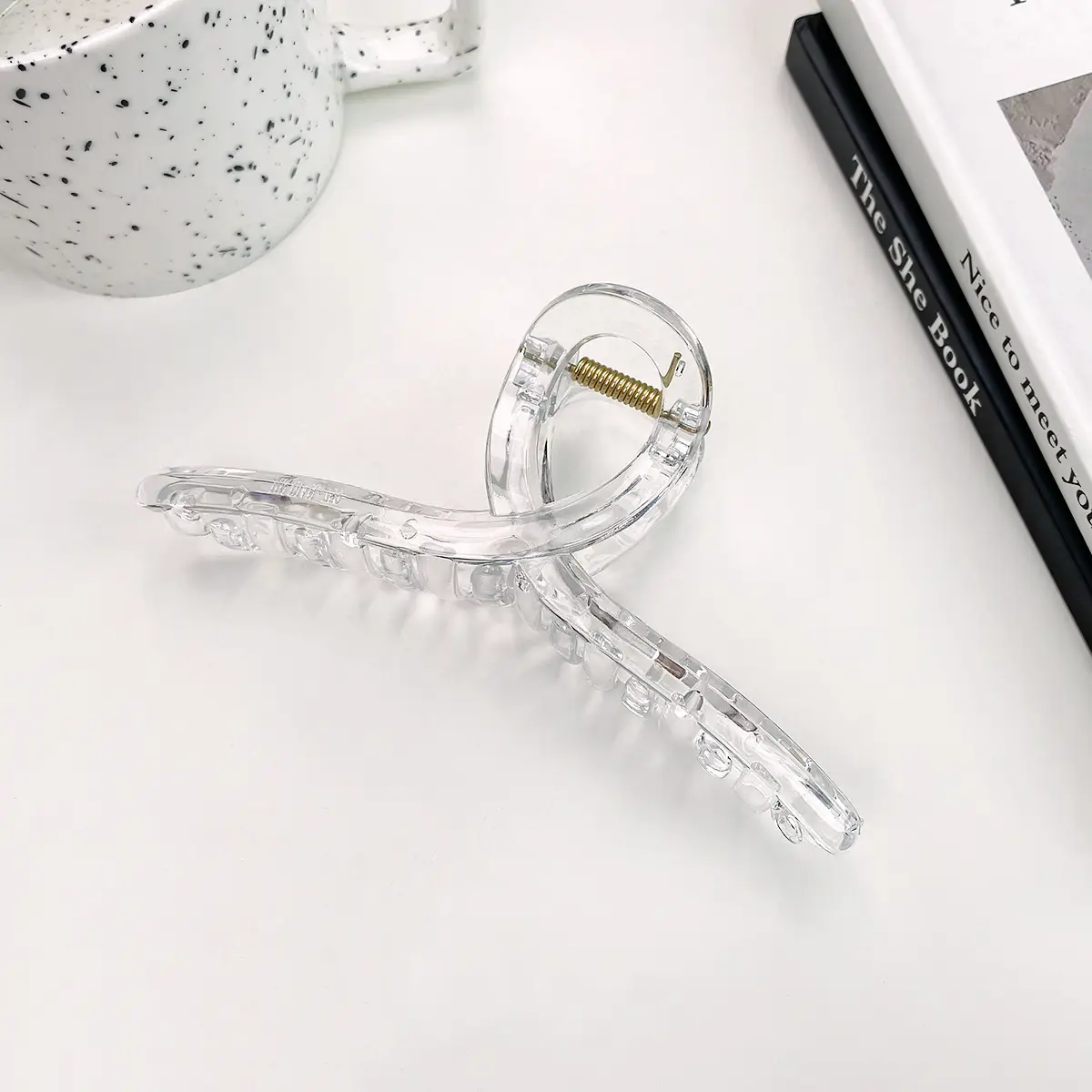 Transparent Korean Arc Hair Clip for Women - Image 33