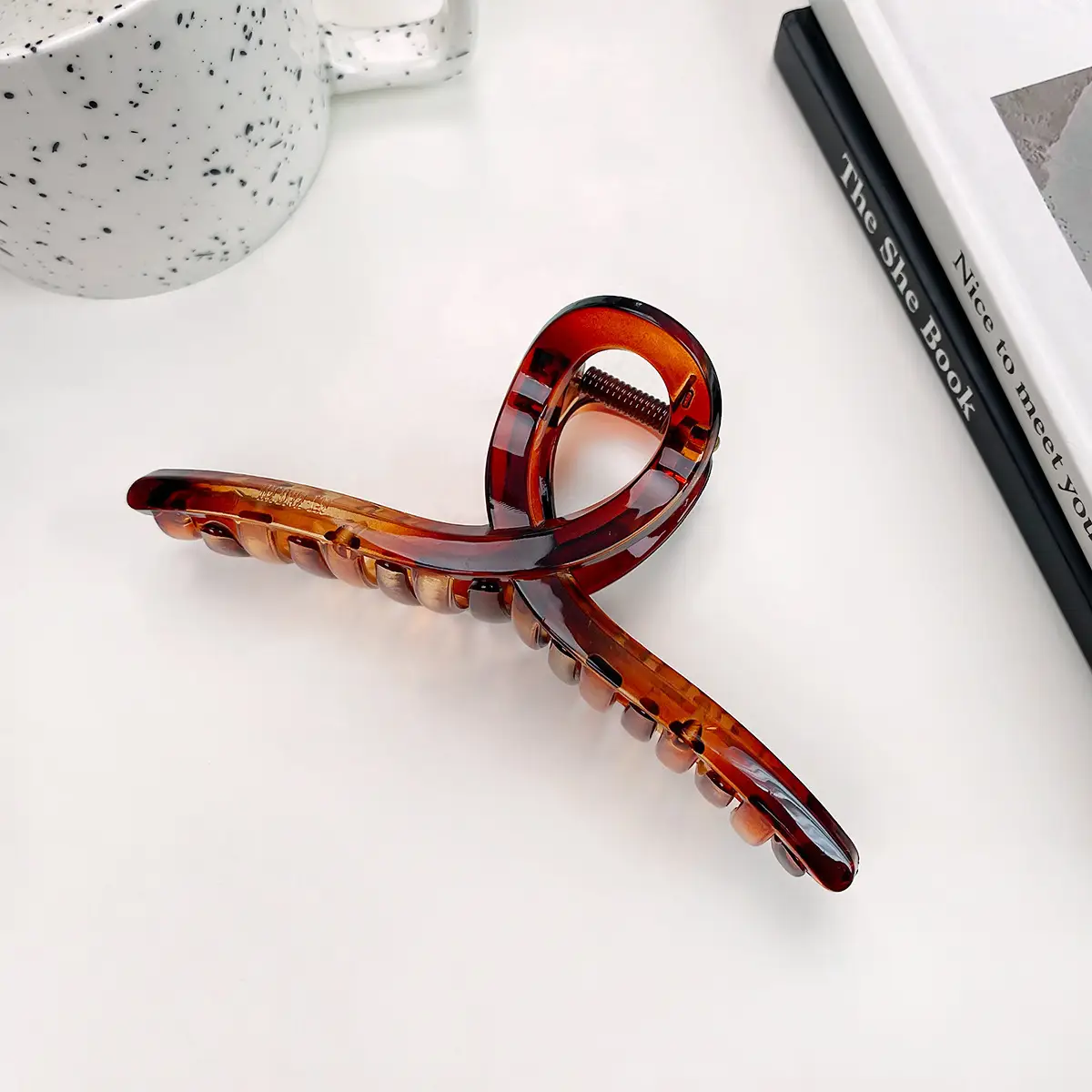 Transparent Korean Arc Hair Clip for Women - Image 34