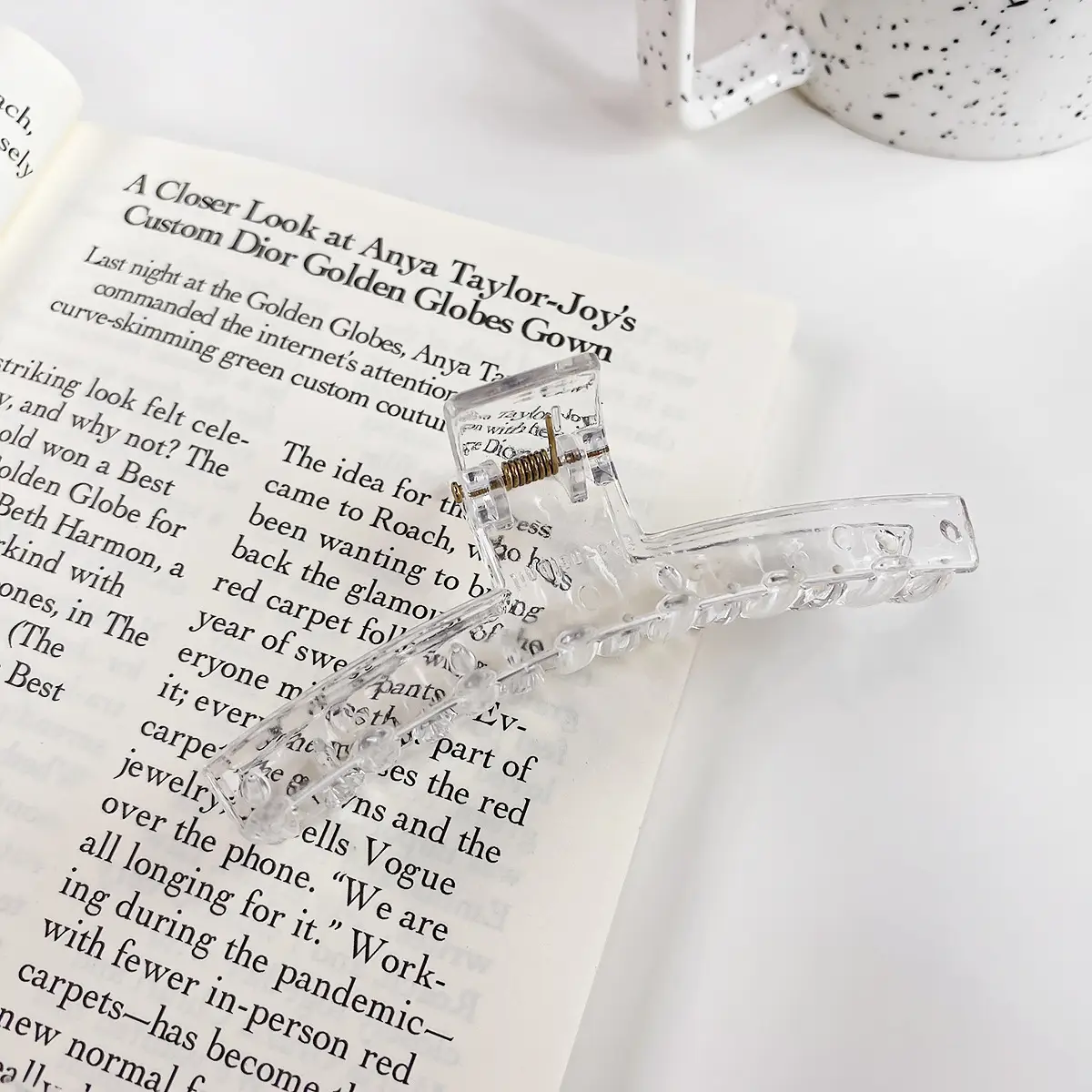 Transparent Korean Arc Hair Clip for Women - Image 41