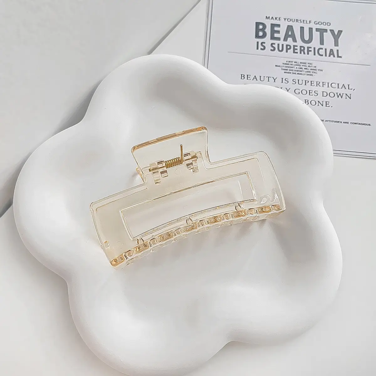 Transparent Korean Arc Hair Clip for Women - Image 9