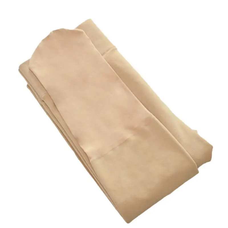 Black Fleece-Lined Over-the-Leg Pantyhose for Women - Image 5