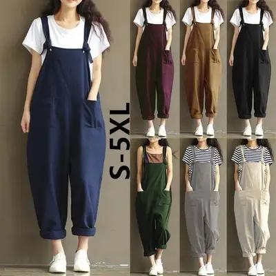 Women Green Strap Trousers Large Factory 4091 - Image 10