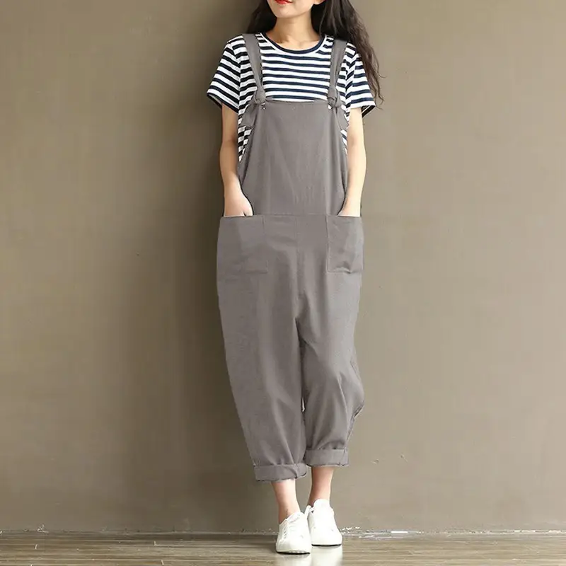 Women Green Strap Trousers Large Factory 4091 - Image 2