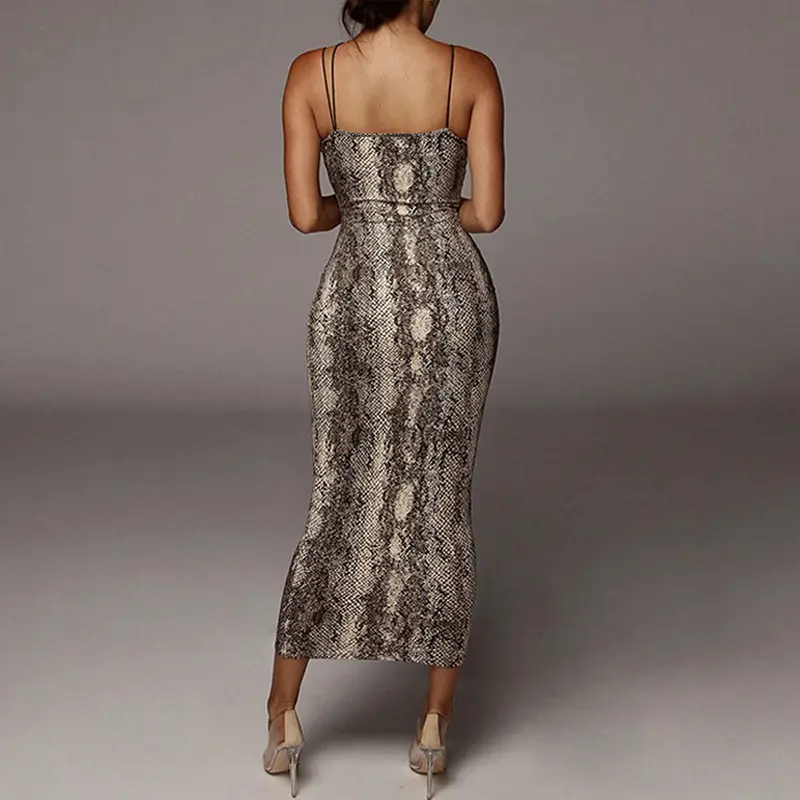 Leopard Print V-Backless Nightwear Dress for Women — feature 14