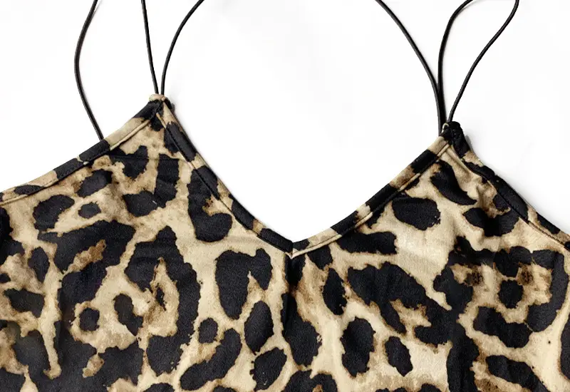 Leopard Print V-Backless Nightwear Dress for Women — feature 16