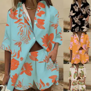 New Peacock Feather Print V-Neck Jumpsuit for Women — feature 4