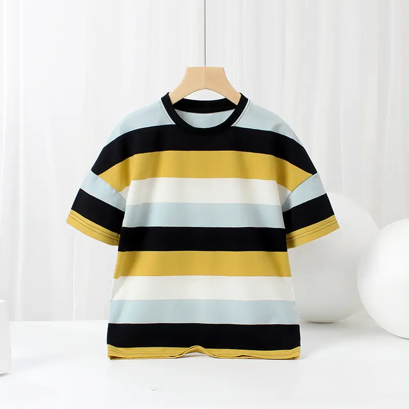 Children's Striped Cotton T-Shirt Medium to XL - Image 14