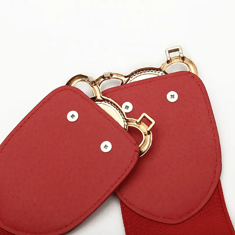 White Korean Cat's Eye Belt with Inlay Button - Image 8
