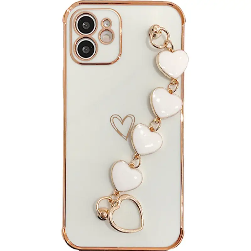 Light Blue Heart & Chain iPhone Case for 13 Pro Max - Image 7